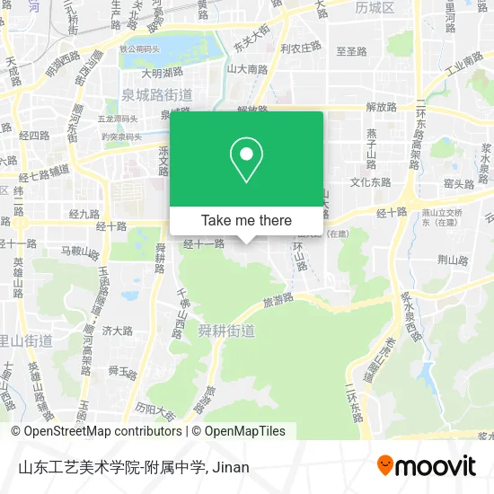 山东工艺美术学院-附属中学 map