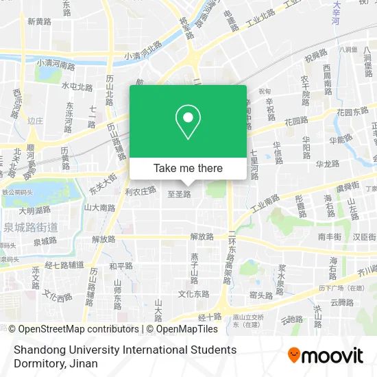 Shandong University International Students Dormitory map