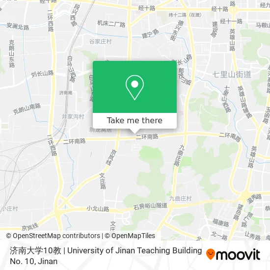 济南大学10教 | University of Jinan Teaching Building No. 10 map