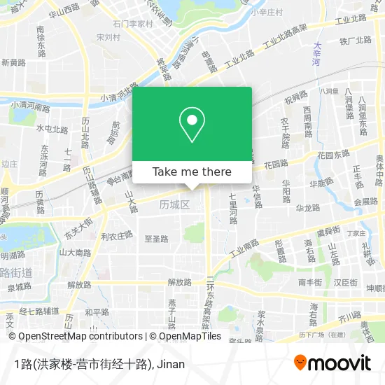 1路(洪家楼-营市街经十路) map