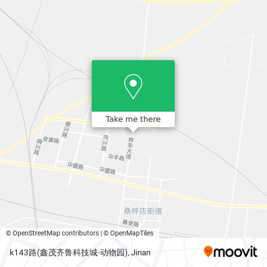 k143路(鑫茂齐鲁科技城-动物园) map