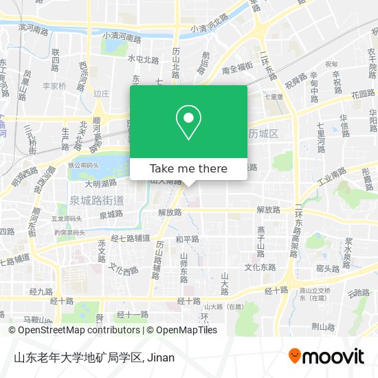 山东老年大学地矿局学区 map