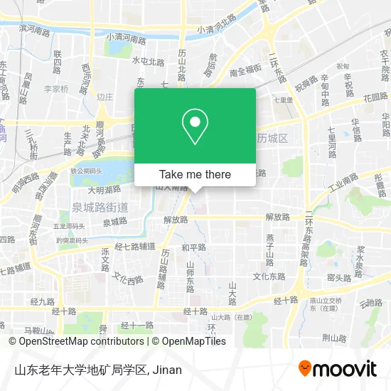 山东老年大学地矿局学区 map