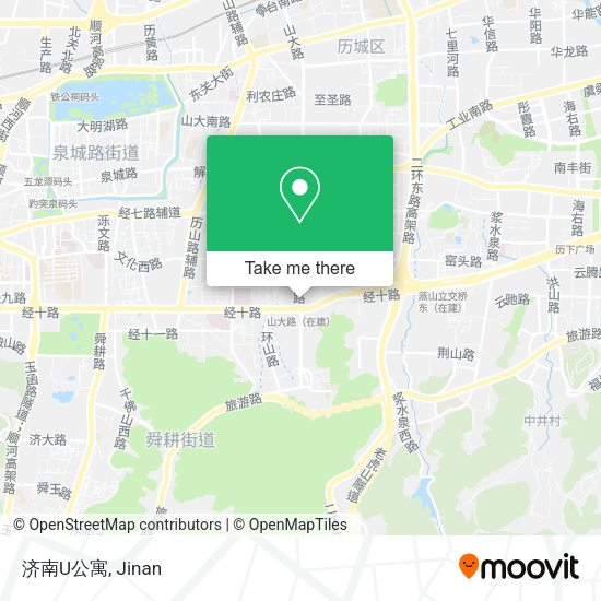 济南U公寓 map