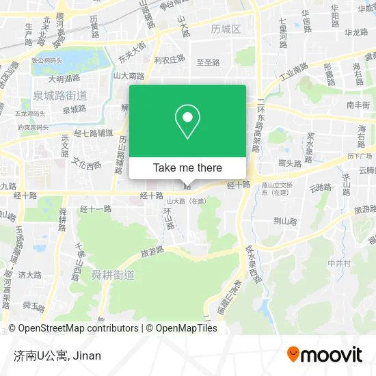 济南U公寓 map