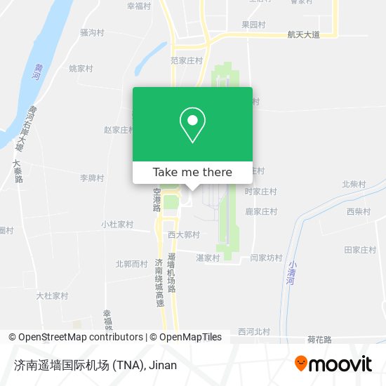 济南遥墙国际机场 (TNA) map