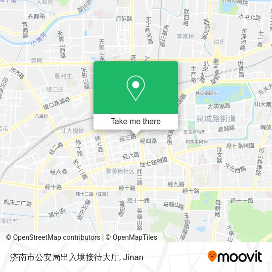 济南市公安局出入境接待大厅 map