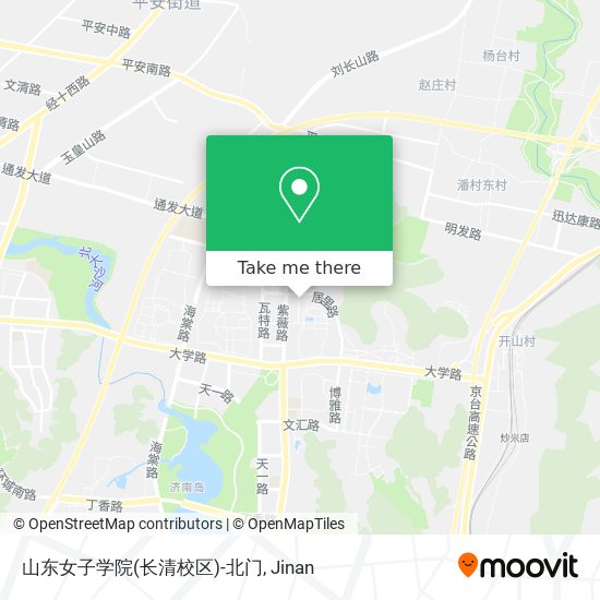 山东女子学院(长清校区)-北门 map