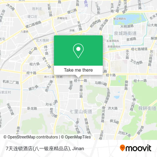 7天连锁酒店(八一银座精品店) map
