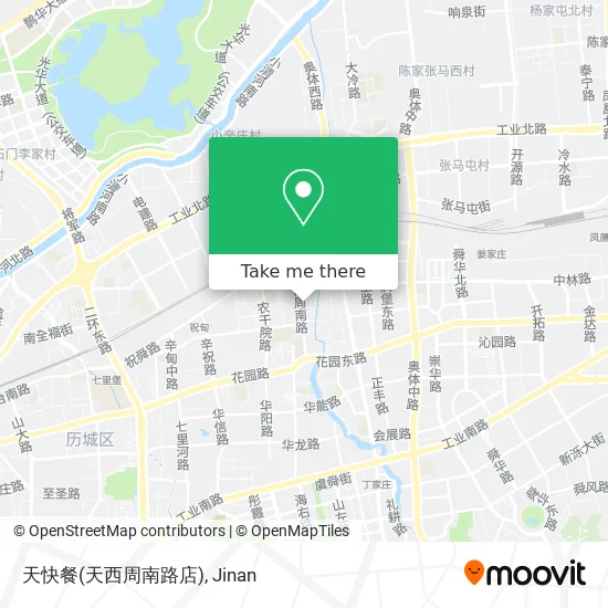 天快餐(天西周南路店) map