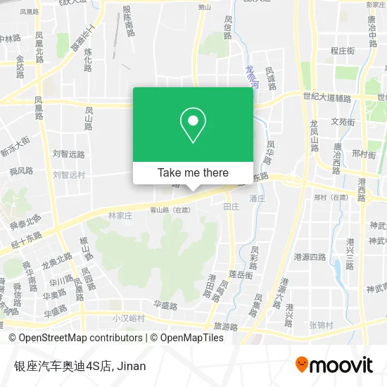 银座汽车奥迪4S店 map