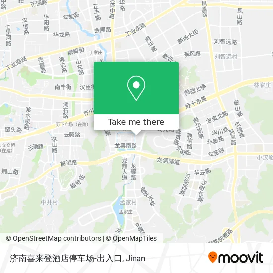 济南喜来登酒店停车场-出入口 map