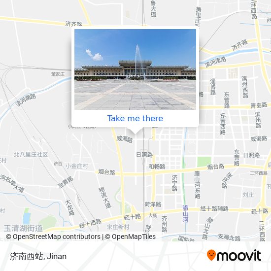 济南西站 map