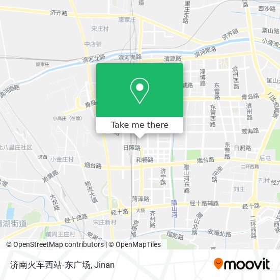 济南火车西站-东广场 map