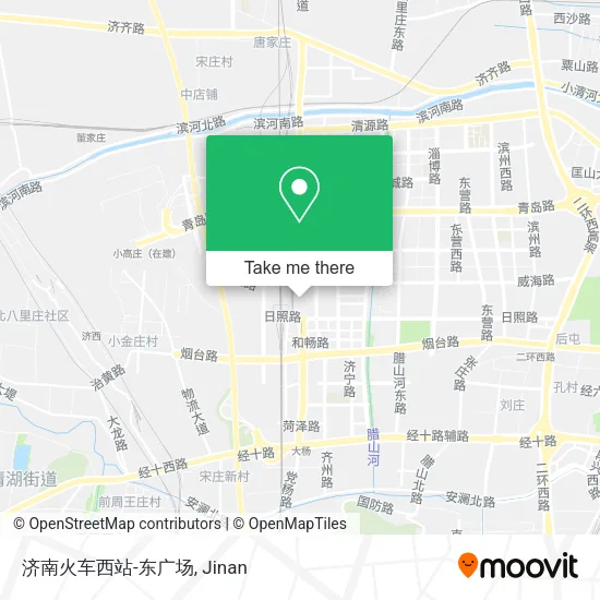 济南火车西站-东广场 map