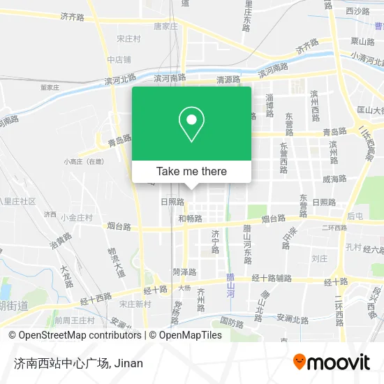 济南西站中心广场 map