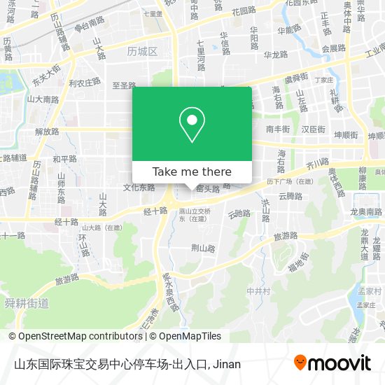 山东国际珠宝交易中心停车场-出入口 map