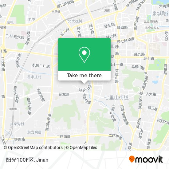 阳光100F区 map