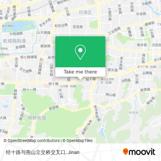 经十路与燕山立交桥交叉口 map
