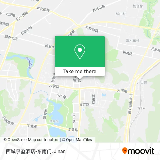 西城泉盈酒店-东南门 map