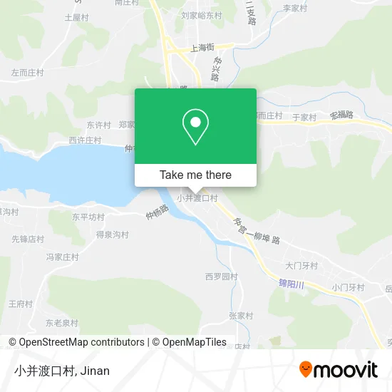 小并渡口村 map