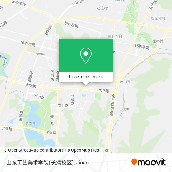 山东工艺美术学院(长清校区) map