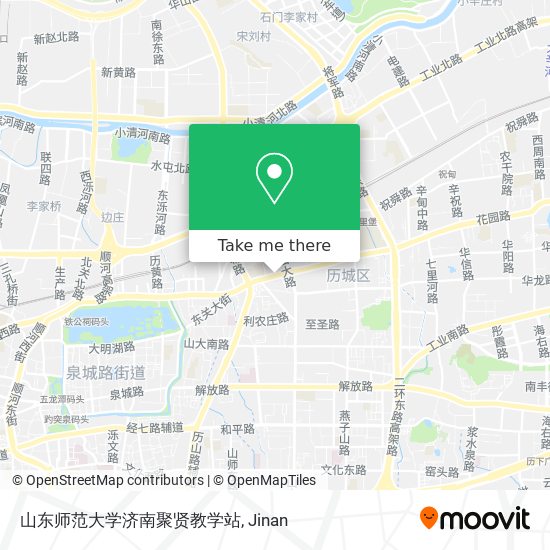 山东师范大学济南聚贤教学站 map