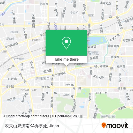 农夫山泉济南KA办事处 map