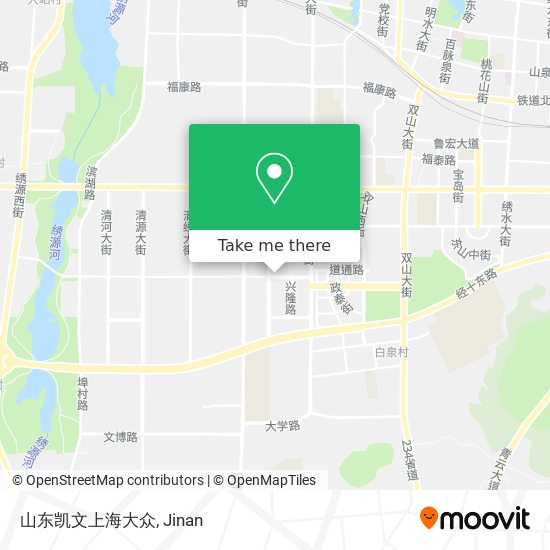 山东凯文上海大众 map