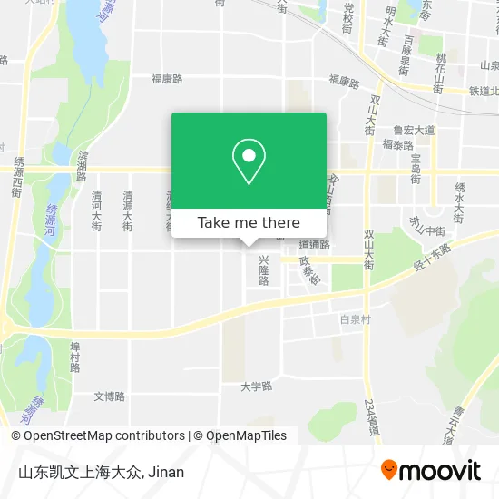 山东凯文上海大众 map