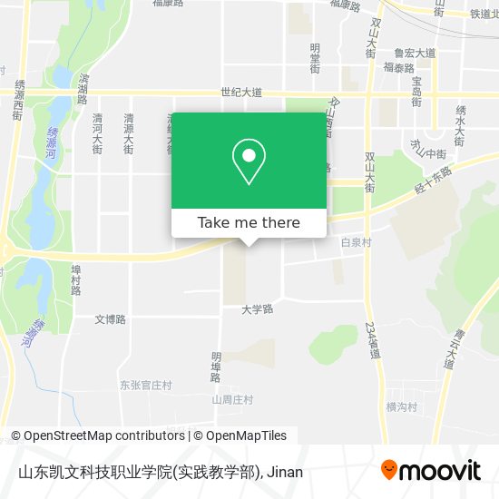 山东凯文科技职业学院(实践教学部) map