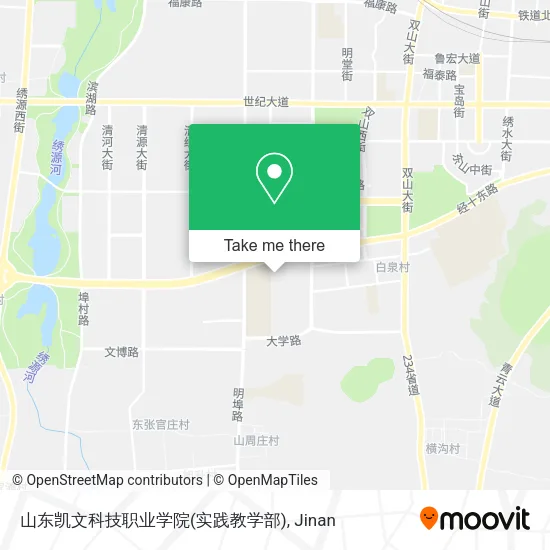 山东凯文科技职业学院(实践教学部) map