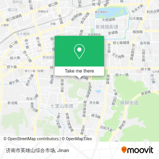 济南市英雄山综合市场 map