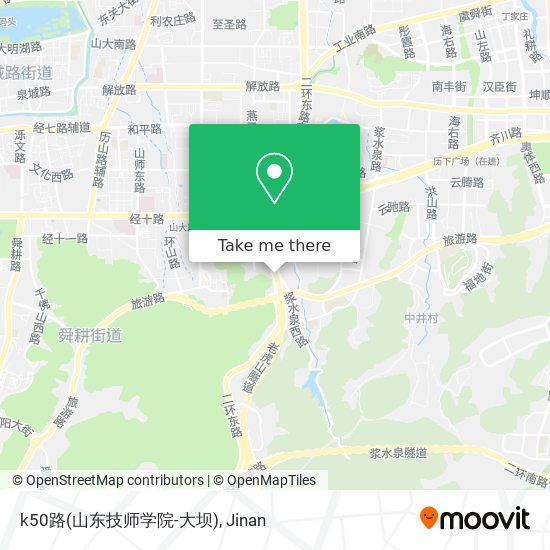 k50路(山东技师学院-大坝) map