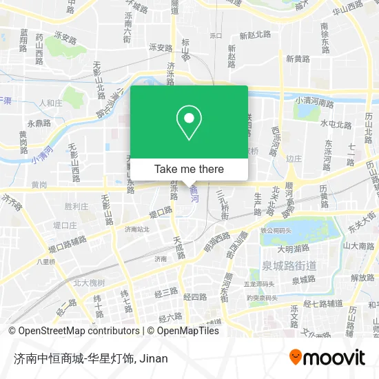 济南中恒商城-华星灯饰 map