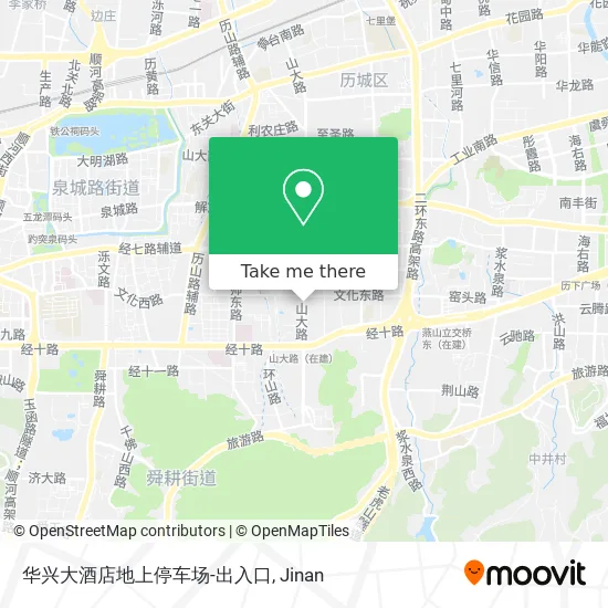 华兴大酒店地上停车场-出入口 map