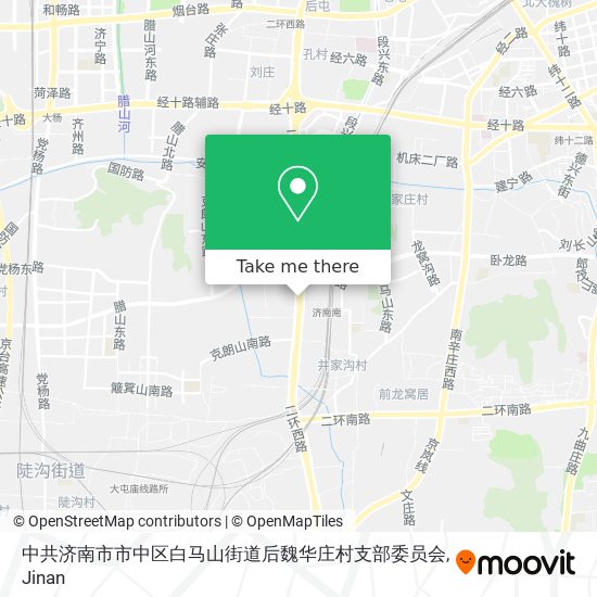 中共济南市市中区白马山街道后魏华庄村支部委员会 map