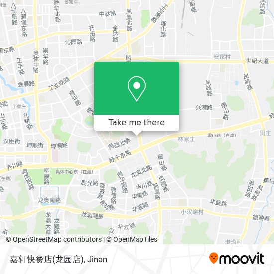 嘉轩快餐店(龙园店) map