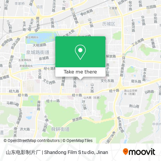 山东电影制片厂 | Shandong Film S tu dio map