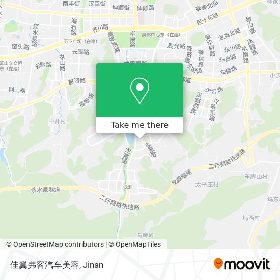 佳翼弗客汽车美容 map