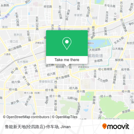鲁能新天地(经四路店)-停车场 map