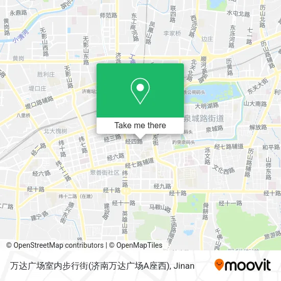 万达广场室内步行街(济南万达广场A座西) map