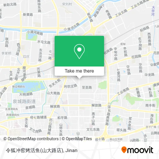 令狐冲窑烤活鱼(山大路店) map
