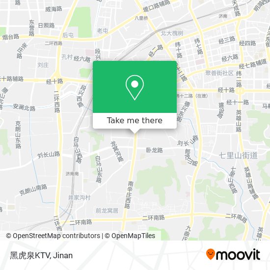 黑虎泉KTV map