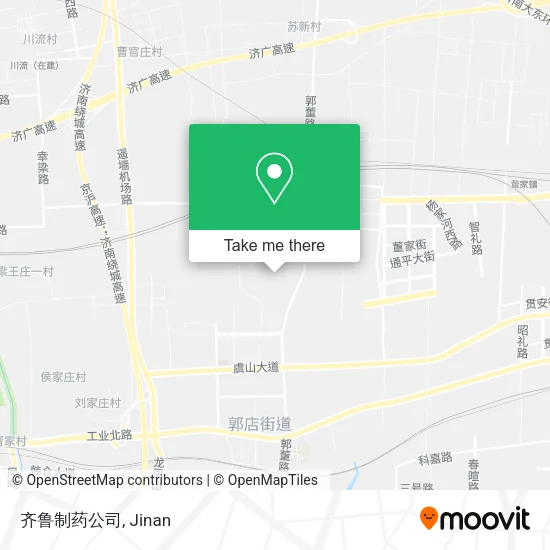 齐鲁制药公司 map