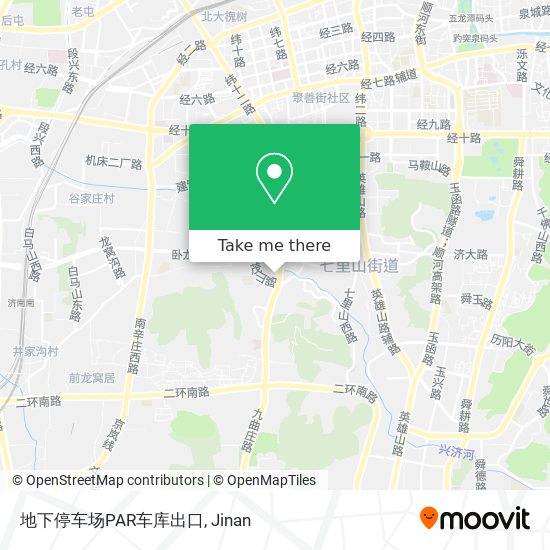 地下停车场PAR车库出口 map