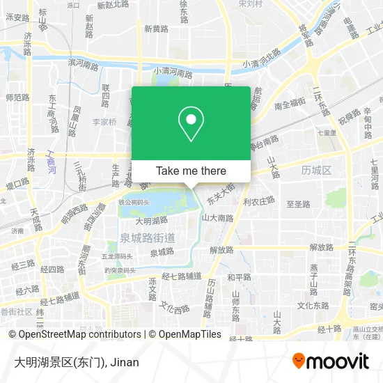 大明湖景区(东门) map