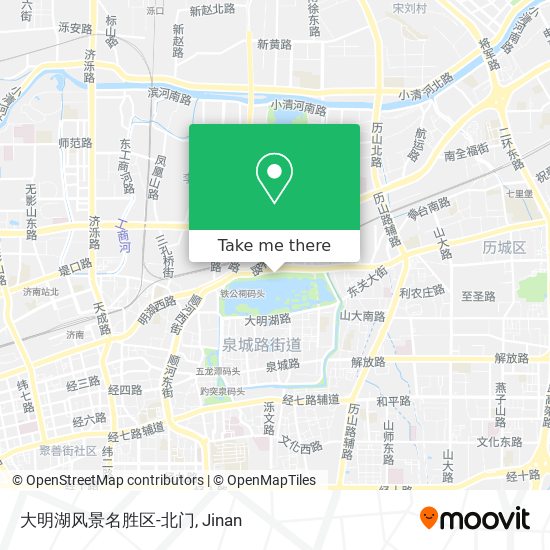 大明湖风景名胜区-北门 map
