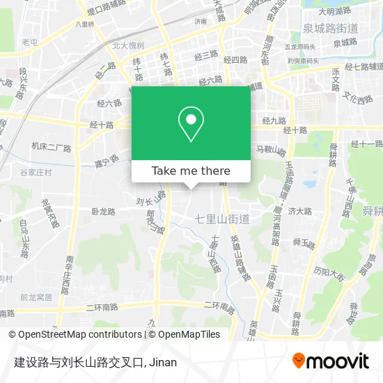 建设路与刘长山路交叉口 map
