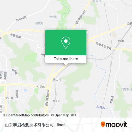 山东泰启检测技术有限公司 map
